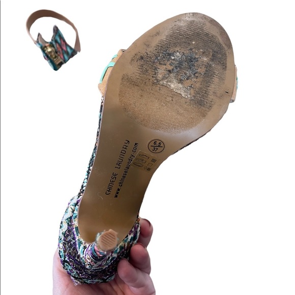 CHINESE LAUNDRY Open toe multicolor sandals Size 6.5 - Picture 7 of 8